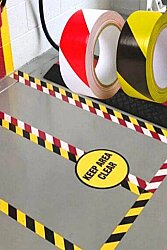 5 Cm x 30 M Sarı-siyah Yer İşaretleme Bandı – Güvenlik Ve Uyarı Çözümü - 