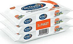 Activex Anti Bakteriyel Cep Islak Mendili Aktiv 15*3lü Paket Aktif - ACTİVEX 
