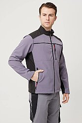 Allium Softshell Mont Suya Dayanıklı Rüzgar Kesici Termal İç Astarlı Gri-siyah - 
