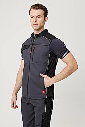Allium Yazlık İş Ve Outdoor Yelek - Hafif, Dayanıklı, Nefes Alabilir, Fonksiyonel Cepli K.gri-siyah - 