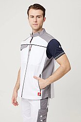 Allium Yazlık İş Ve Outdoor Yelek - Hafif, Dayanıklı, Nefes Alabilir, Fonksiyonel Cepli Beyaz-a.gri - 