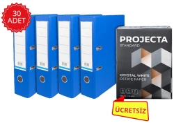 AREA GENİŞ MAVİ KLASÖR (30 ADET) + STANDART A4 FOTOKOPİ KAĞIDI 80 GR (1 PAKET) - 2