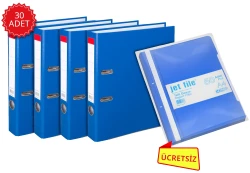 AREA GENİŞ MAVİ KLASÖR (30 ADET) + TELLİ DOSYA (1 PAKET) - 2