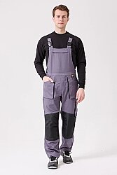 Baccata Bahçıvan Tulum Erkek İş Güvenliği Kot Salopet Dayanıklı Denim Tulum Çok Cepli - 
