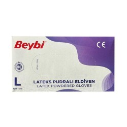 BEYBİ PUDRALI LATEKS MUAYENE ELDİVENİ L BEDEN (20) - BEYBİ