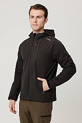 Campanula Softshell Mont - Su Ve Rüzgar Geçirmez, Nefes Alabilir, Outdoor Ve Günlük Kullanıma Uygun Siyah - 