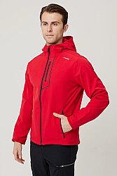 Campanula Softshell Mont - Su Ve Rüzgar Geçirmez, Nefes Alabilir, Outdoor Ve Günlük Kullanıma Uygun Kırmızı - 