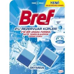 BREF WC TEMİZLİK KÜPLERİ (50GRX2) REGULAR OKYANUS - BREF