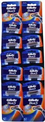 Gillette Blue3 Kartela 10'lu - GİLLETTE