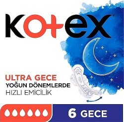 KOTEX ULTRA SİNGLE GECE 6 PED - KOTEX
