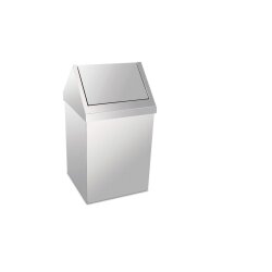 Krom Çatı Kapaklı Çöp Kovası 36 Lt 430 Kalite - PALEX