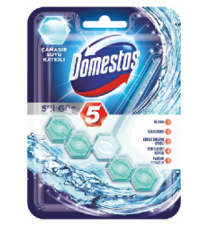DOMESTOS WC 50 GR 5'LI GÜÇ TEKLI ÇAMASIR SUYU KATKILI - DOMESTOS