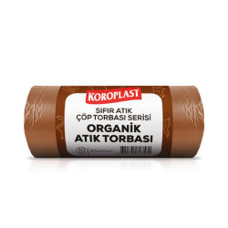 KOROPLAST 80*110 JUMBO ÇÖP TORBASI SIFIR ATIK ORGANİK ATIKLAR KAHVERENGİ 440 GR 27MİC - 1