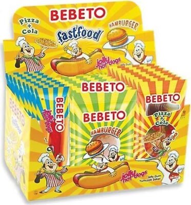 Bebeto Bebeto Uzun Jelly Fast Food 20 Gr. x36 Ürün Görseli