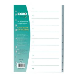 EXXO SEPERATOR 1-10 RAKAM GRİ TS110 - 
