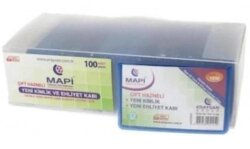 MAPİ KART KABI ÇİFT HAZNELİ LACİVERT 100LÜ 9101262 - MAPİ
