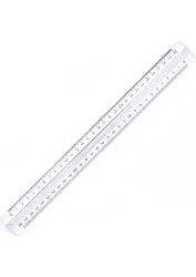 Hatas Plastik Cetvel Şeffaf 30 Cm - HATAS