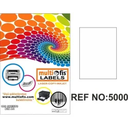 Multi Ofis 5000 Etiket 210x297mm 100lü - MULTİ OFİS