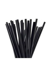 Plastik Pipet Siyah 50 Li - NONAME