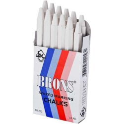 BRONS TEBEŞİR BEYAZ BR-252 12Lİ - 2
