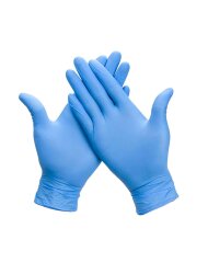 MAVİ NİTRİL PUDRASIZ MUAYENE ELDİVENİ 100 LÜ S BEDEN - CANPA
