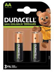 DURACELL AA ŞARJ EDİLEBİLİR 1300 MAH PİL - 2