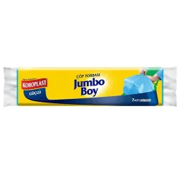 Koroplast Güçlü 80*110 Cm Jumbo Boy Çop Torbası Mavi 10 Lu - KOROPLAST