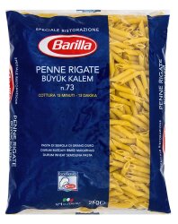 BARİLLA 2 KG. PENNE RIGATE/BÜYÜK KALEM N.73 (5*) - 