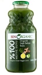 Benorganıc Meyve Suyu Karışık Yeşil Meyveler 946 Ml x6 - BENORGANIC