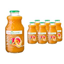 Benorganıc Meyve Suyu Şeftali & Kayısı & Elma 946 Ml x6 - BENORGANIC