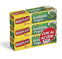 Koroplast Buzdolabı Poşeti 3lü Büyük 60lı - 