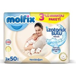 Molfix Islak Havlu 50'li 3'lü Yeni Doğan İzotonik - 