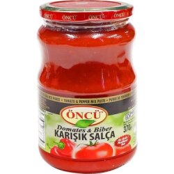 ÖNCÜ SALÇA DOM.-BİBER MİX 370 GR.CAM (12*) - ÖNCÜ