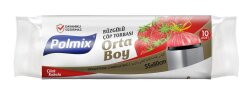 POLMIX BÜZGÜLÜ ÇÖP TORBASI ORTA ÇİLEK - POLMIX