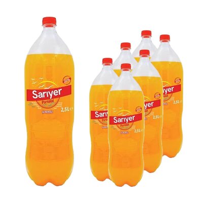 Sariyer Sarıyer Pet Portakal Şekersiz 2,5 Litre 6'lı Ürün Görseli