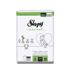 Sleepy Natural 2'li Jumbo S3 Midi 56lı (4-9 Kg) - SLEEPY