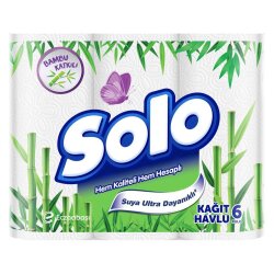 SOLO HAVLU 6'LI BAMBU KATKILI (4*) - SOLO