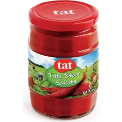 Tat Tatlı Biber Salçası Cam 550 Gr. - TAT