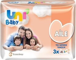 UNI BABY ISLAK HAVLU 52'Lİ AİLE 3'LÜ (8*) - 