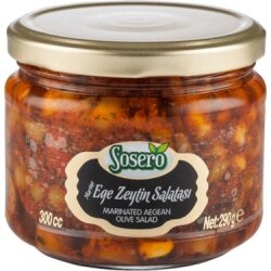 Yöre Sosero Ege Zeytin Salatası 300cc Kavanoz x12 - YÖRE