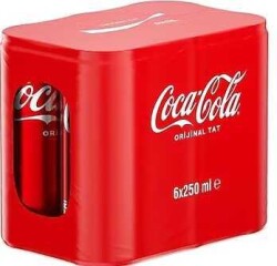 COCA COLA SLİM KUTU 250ML (24) - COCACOLA