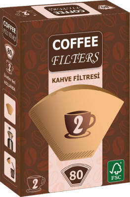 COFFEE FILTERS BROWN NO.2 80 Lİ - 1