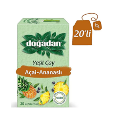 DOĞADAN YEŞİL ÇAY AÇAİ ANANASLI BİTKİ ÇAYI 20'Lİ (12) - 