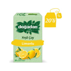 DOĞADAN YEŞİL ÇAY LİMONLU BİTKİ ÇAYI 20'Lİ (12) - 