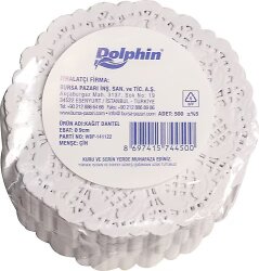 Dolphin Yuvarlak Kağıt Dantel 9cm 500'lu - DOLPHIN
