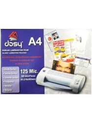 Dosy A4 Parlak Laminasyon Film 125 Mic. 216x303mm - DOSY