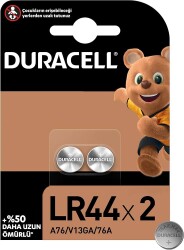 DURACELL LR44 1.5 V DÜĞME PİL 2 Lİ - DURACELL