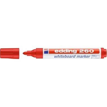 EDDING BEYAZ TAHTA KALEMİ E-260 KIRMIZI - 1