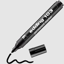 EDDİNG E-103 PERMANENT MARKÖR SİYAH - EDDİNG