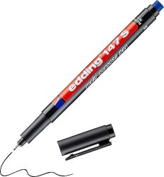 EDDİNG E-147 ASETAT KALEMİ-SİLGİLİ SİYAH - EDDİNG